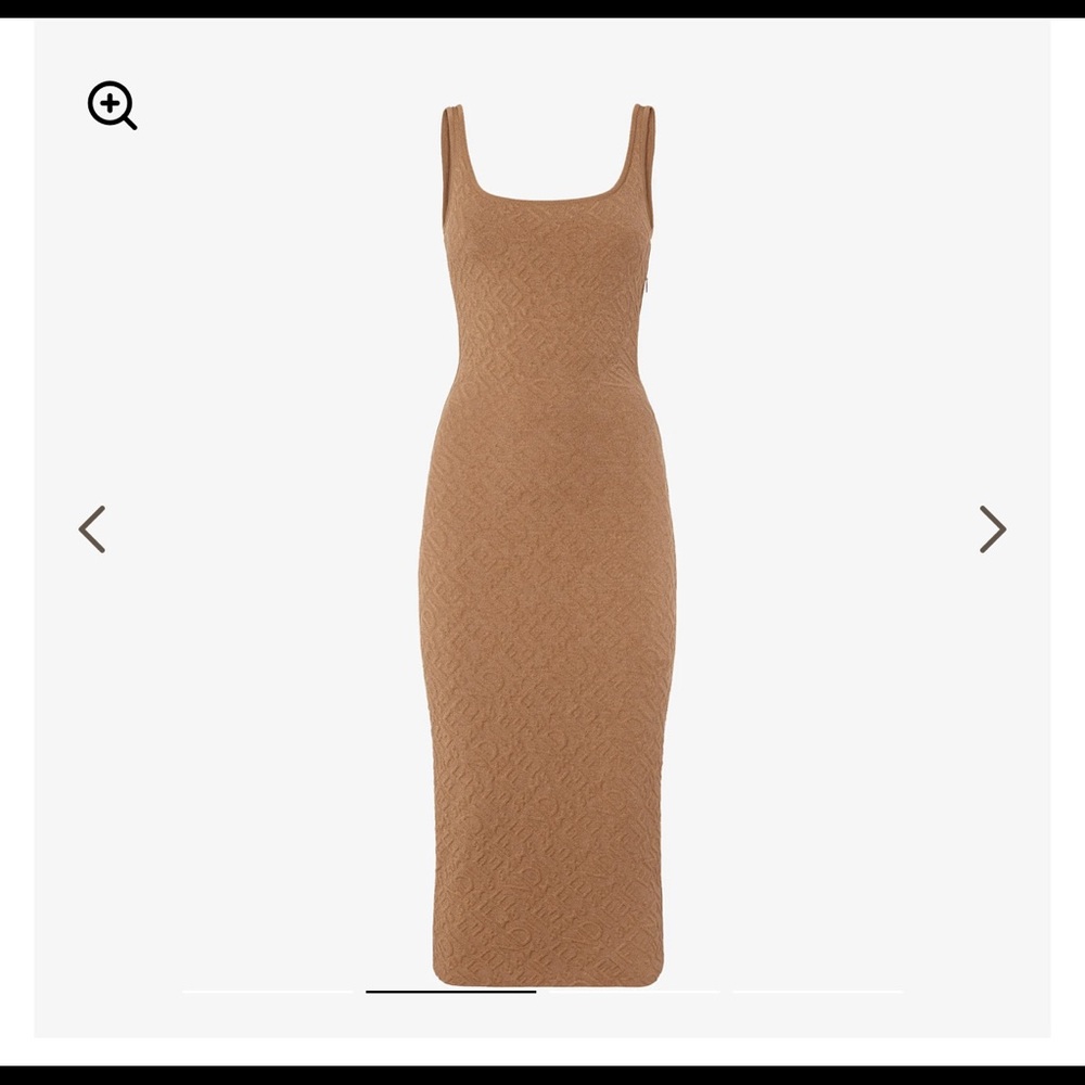 Fendi Skims Embossed Midi Dress